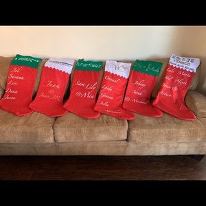 Customized HUGE Family Christmas Stockings